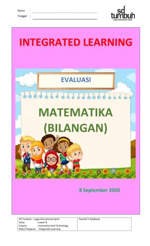 Evaluasi matematika 1b