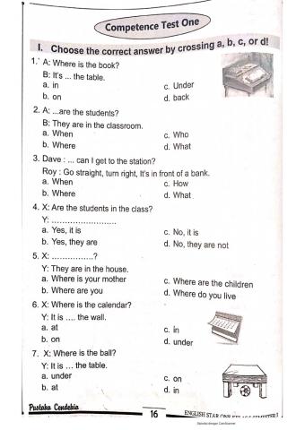 Bahasa inggris 5 lks hal 16-19