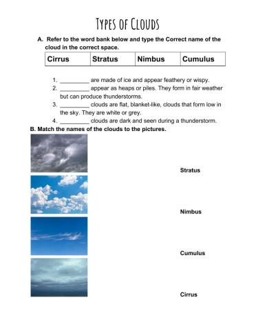 Types of Clouds