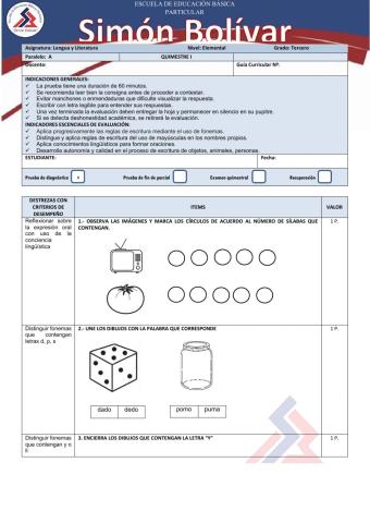 Prueba de diagnostico