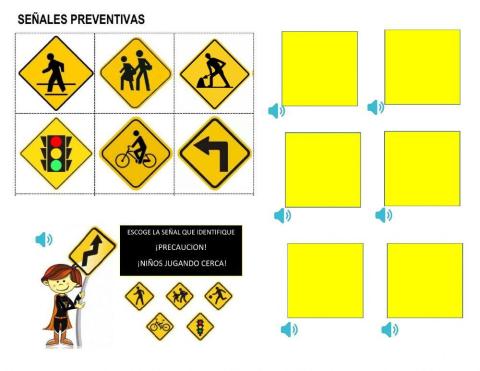 Señales de  transito preventivas