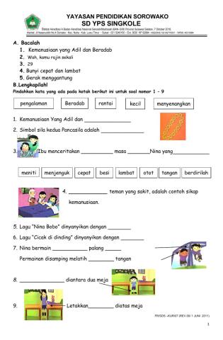 Tema 1e Pengalamanku subtema 1