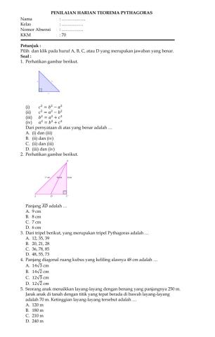 Mathematics Interactive Worksheet