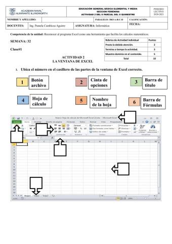 Ventana de Excel