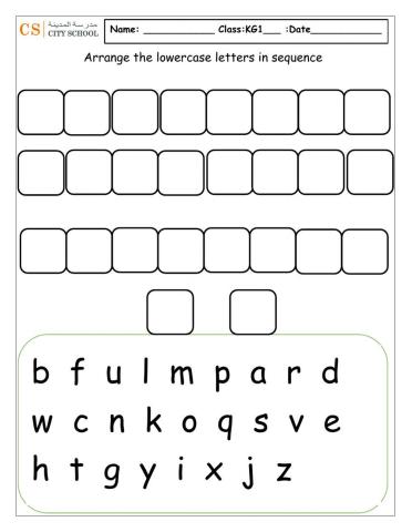 Lowercase sequence writing