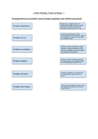 LKPD Penelitian Sosial 1