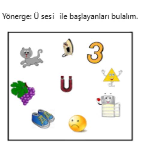 Ü sesi ile başlayanları bul