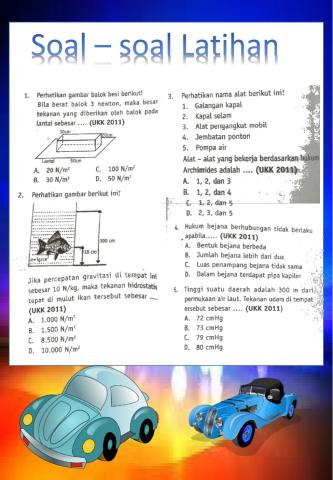 Soal Latihan Tekanan