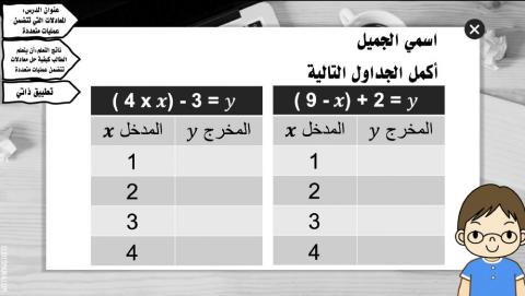 المعادلات التي تتضمن عمليات متعددة