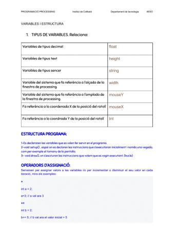 Processing estructura i condicionals