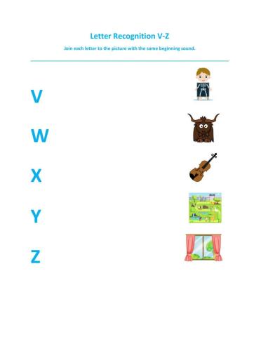 Letter Recognition V-Z