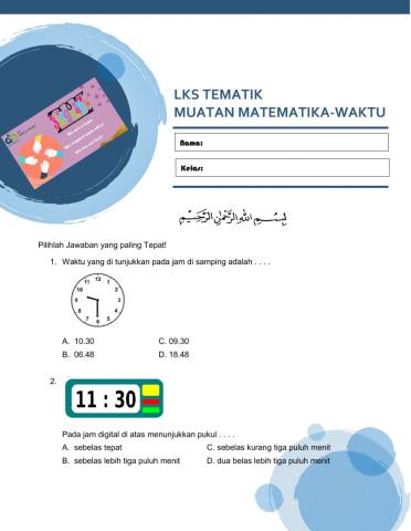 LKS Tematik (Waktu-Muatan Matematika)