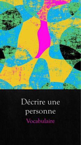 Décrire une personne