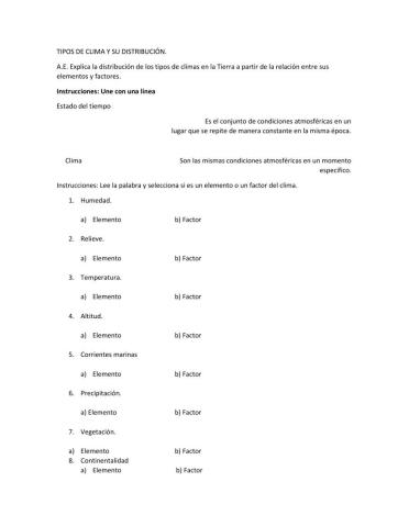 Elementos y factores del clima