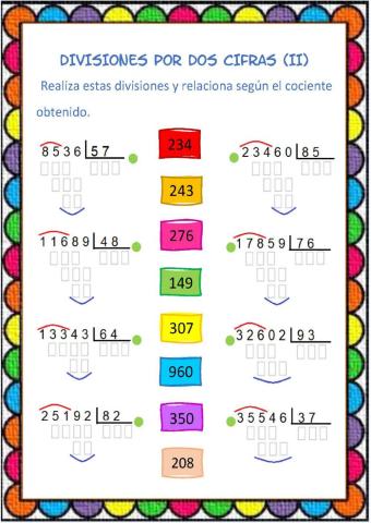 División por dos cifras (II)