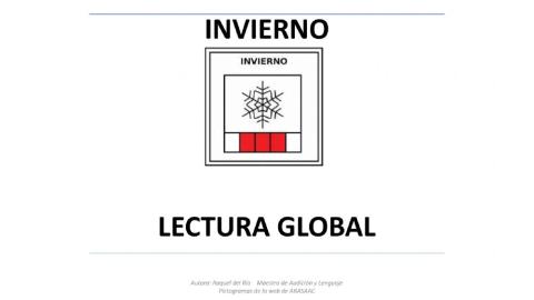 Lectura global palabra-palabra invierno