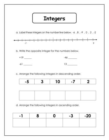 Integers