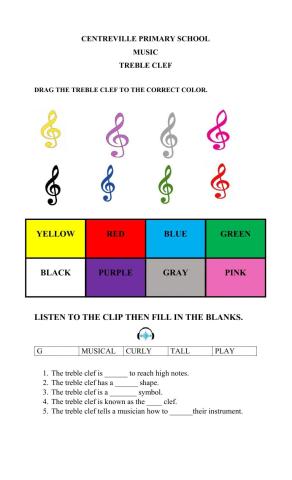 Treble clef beginners 2