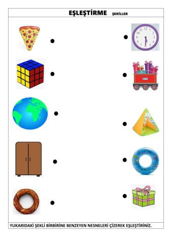 Şekillerine göre eşleştir