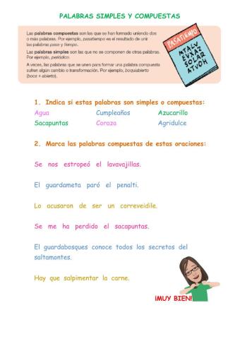 Palabras simples y compuestas