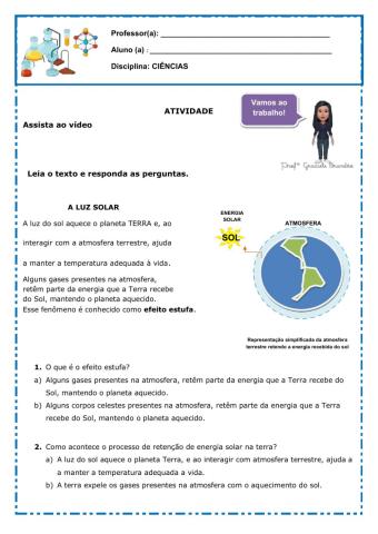 3º ano EF - CIENCIAS - Aquecimento do planeta