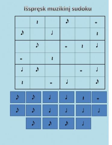 Music sudoku