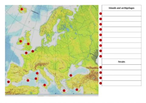 European islands, archipelagos and straits 2