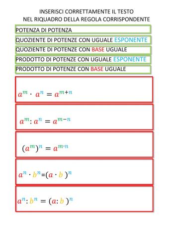 Potenze e loro proprietà 2