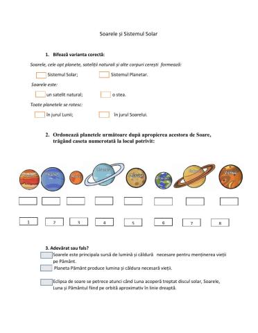 Soarele și Sistemul solar
