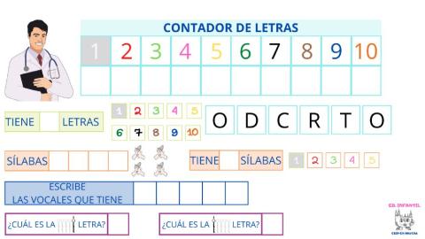 Contador de letras: DOCTOR