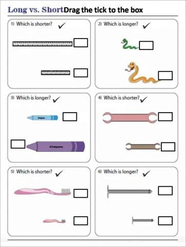 Longer vs shorter