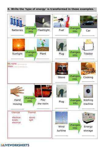 Energy transformation