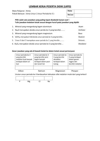 LKPD-Unsur Perioda Ke-3