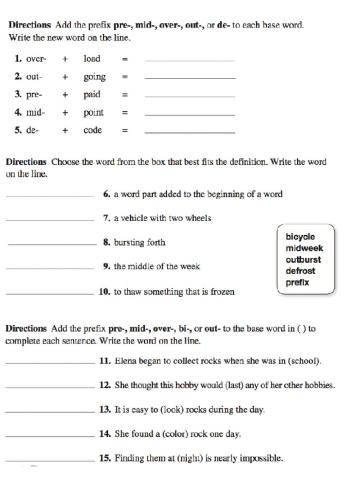 Week 20 Prefixes