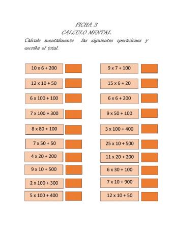 Calculo mental