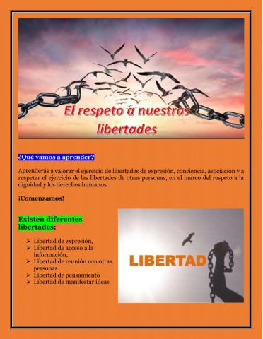 El respeto a nuestras libertades