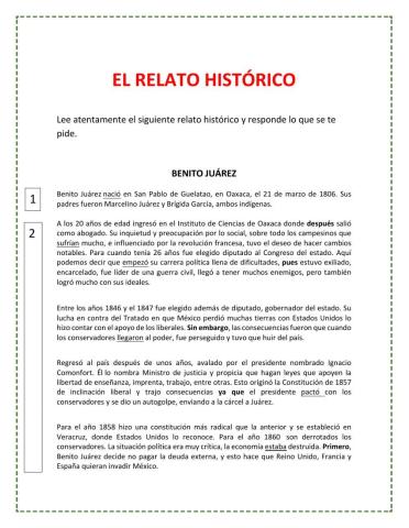 El relato histórico