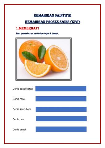 Kemahiran proses sains