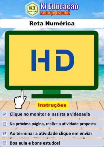 Reta numérica 3º ano