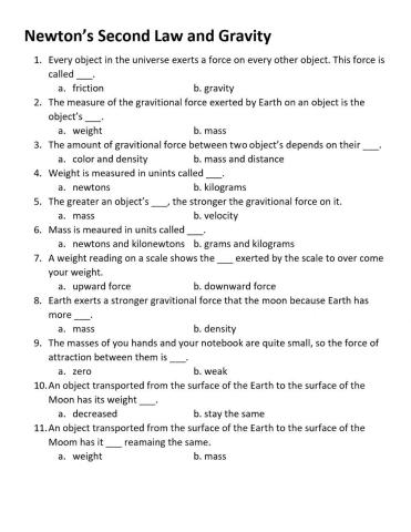 PS-10-Gravity and Mass