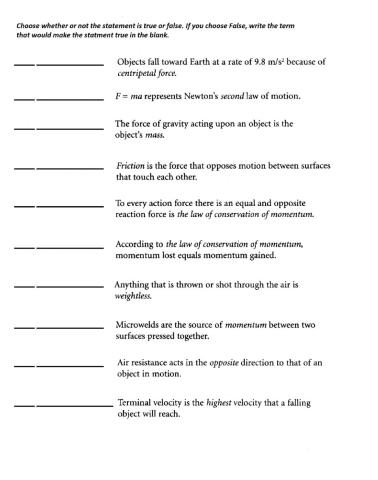 PS-10-Forces Key Terms