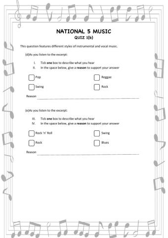 National 5 Music Quiz 1(b)