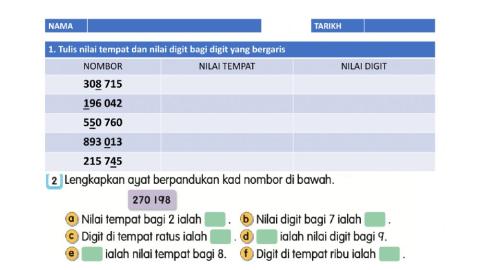 Nombor dan operasi