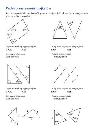 Trójkąty przystające