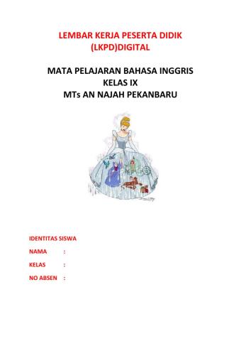 Lkpd mata pelajaran bahasa inggris