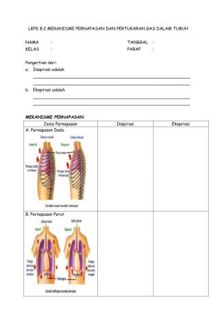 Lkpd 8.2 mekanisme pernapasan
