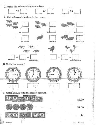 Arithmetic 2 pg 8 &9