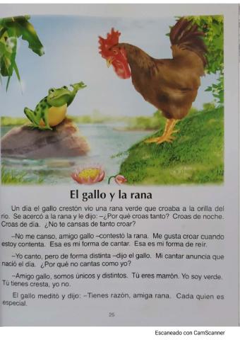 El gallo y la rana