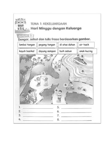 Bahasa Melayu ( Tahun 2 ) Hari Minggu dengan Keluarga 