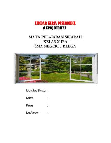 LKPD Digital Mapel Sejarah